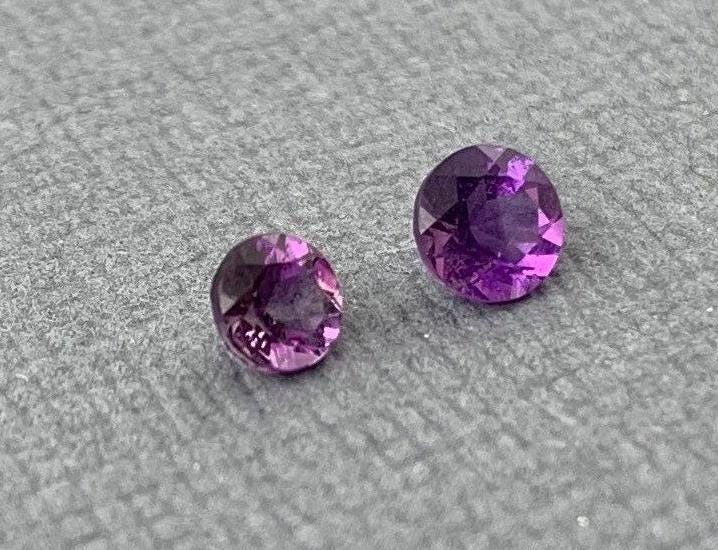Four Peaks Arizona Amethyst | 3mm or 3.5mm Round Loose Gemstone | Ethically Sourced - Gem Enthusiast