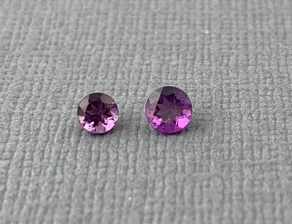 Four Peaks Arizona Amethyst | 3mm or 3.5mm Round Loose Gemstone | Ethically Sourced - Gem Enthusiast