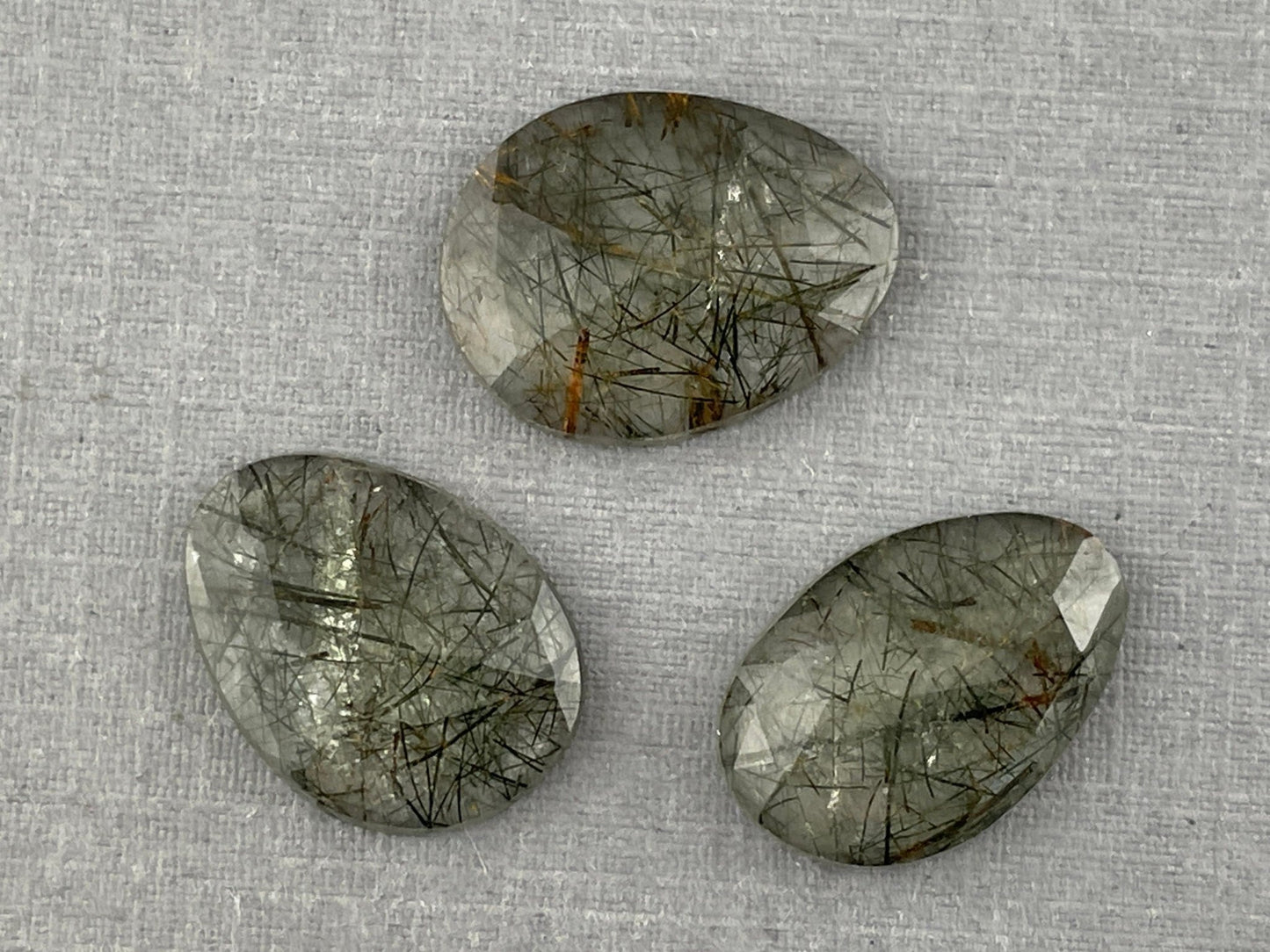 Green Rutile Quartz Lot | 13 carats | Rose Cut Natural Loose Gemstone | QU336 - Gem Enthusiast