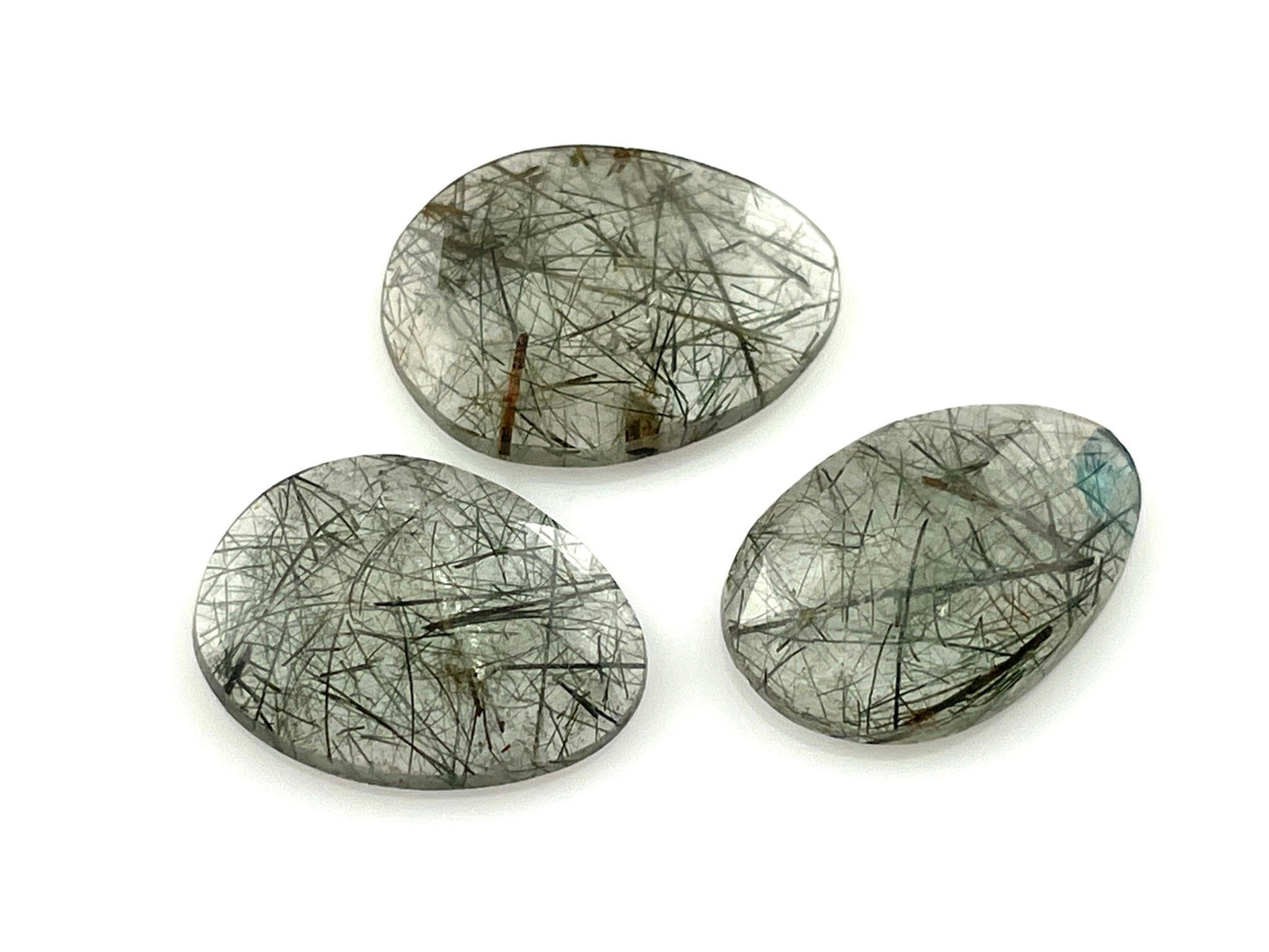 Green Rutile Quartz Lot | 13 carats | Rose Cut Natural Loose Gemstone | QU336 - Gem Enthusiast