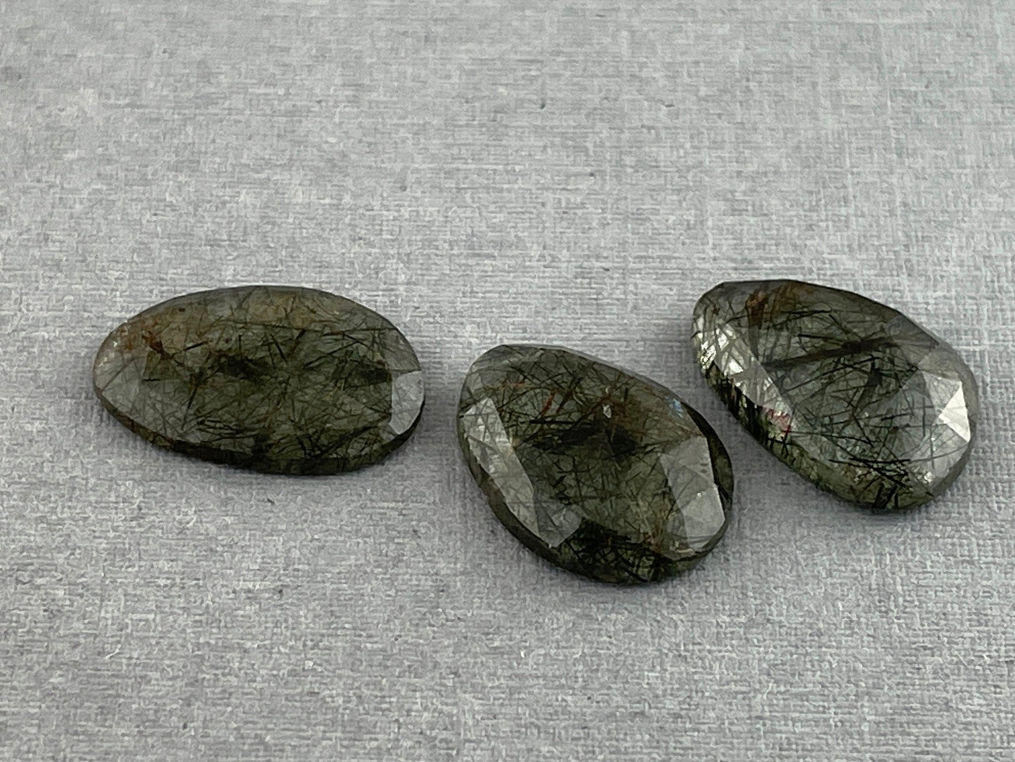 Green Rutile Quartz Lot | 16 carats | Rose Cut Natural Loose Gemstone | QU335 - Gem Enthusiast