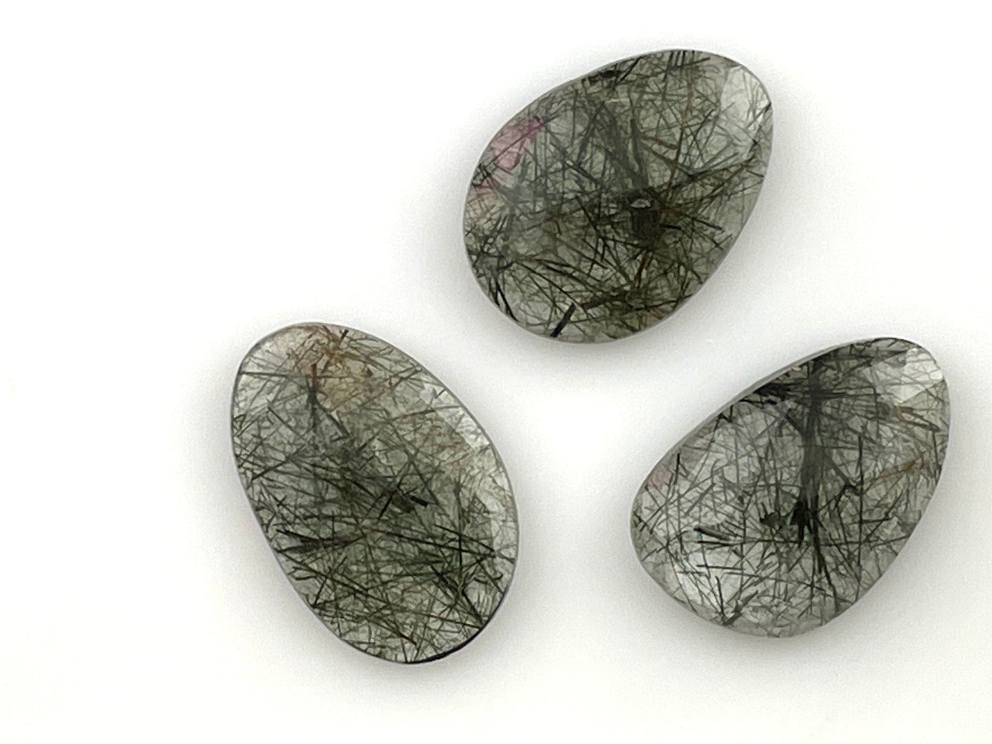 Green Rutile Quartz Lot | 16 carats | Rose Cut Natural Loose Gemstone | QU335 - Gem Enthusiast