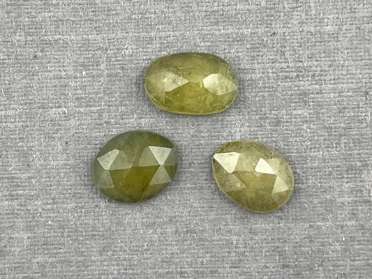 Green Sapphire Rose Cut Lot | Loose Gemstones | SRO317 - Gem Enthusiast