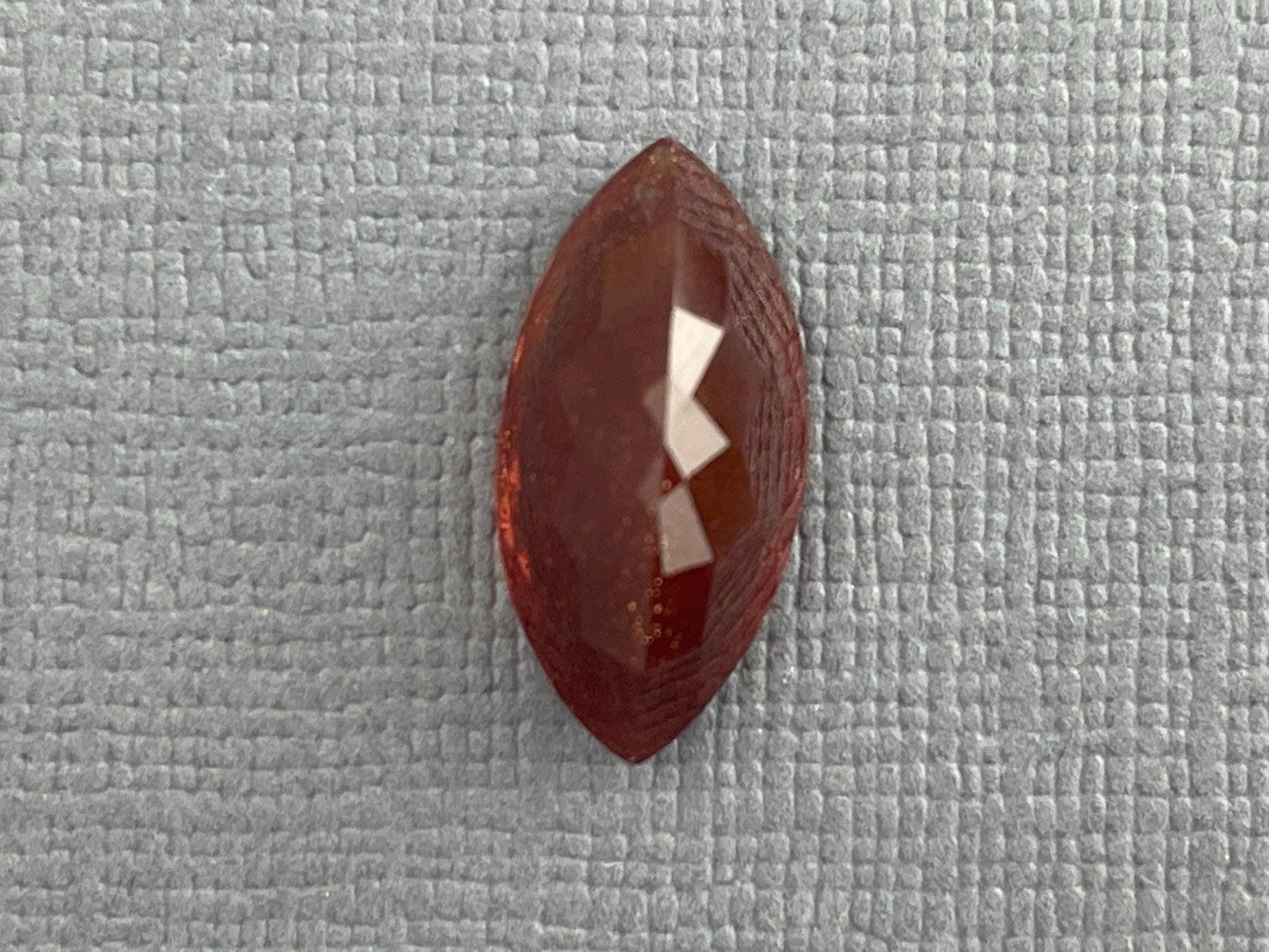 Large Red Oregon Sunstone Marquise Gemstone with Schiller | 4.5 carats | 16x8 | OSF167 - Oregon Sunstone - GemEnthusiast