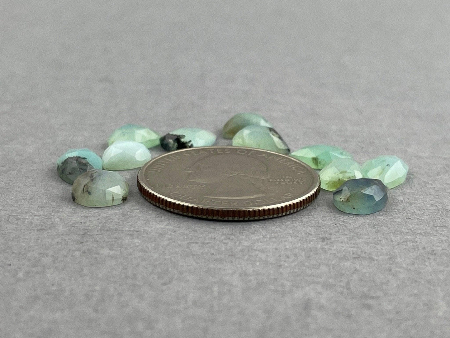 Peruvian Opal Lot: Pear Rose Cut Gemstones, 10 Carats, PO412 - - GemEnthusiast