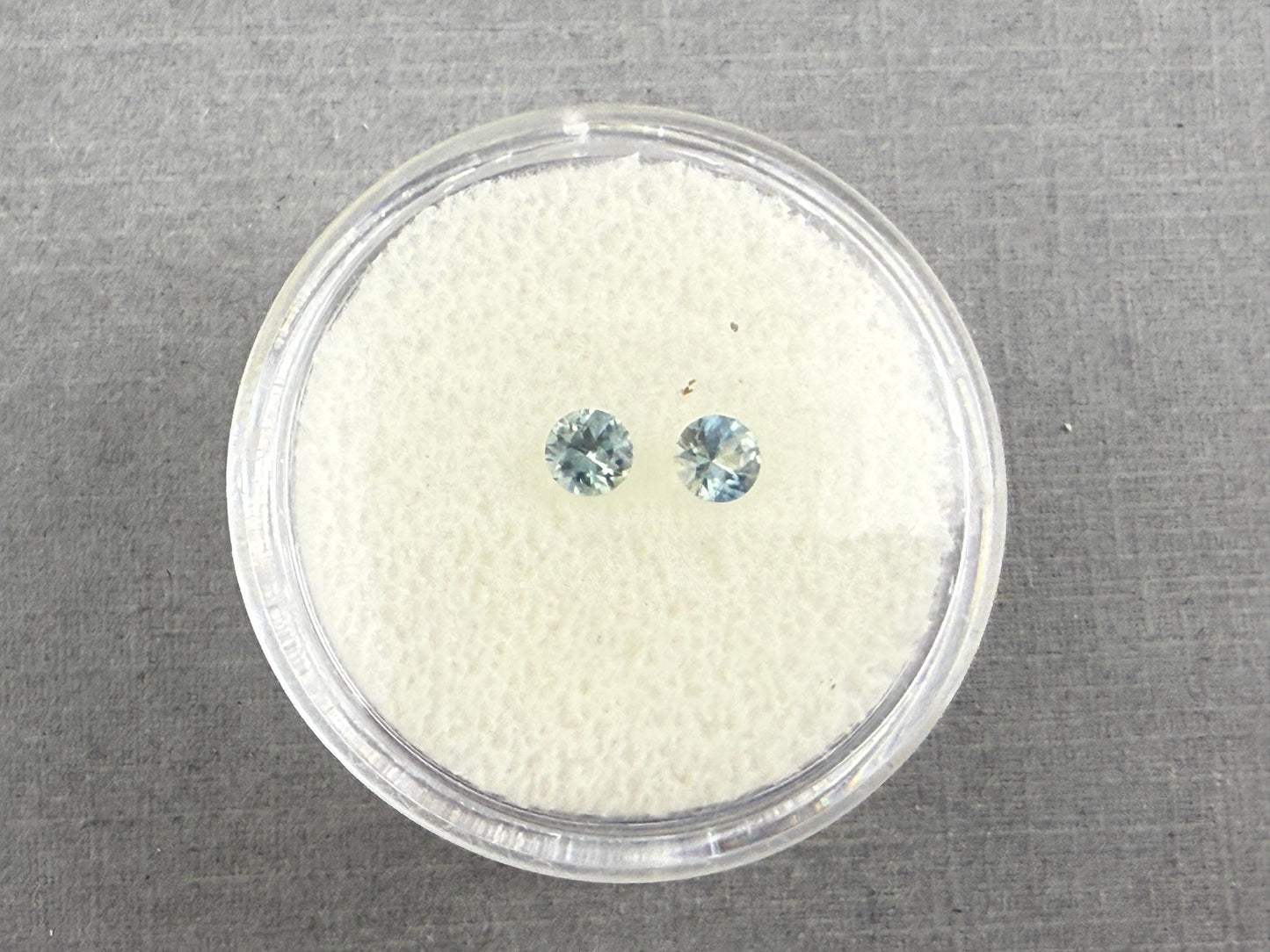 Blue Teal Sapphire Pair | 3.5mm Round Gemstone | Madagascar | SF129 - Sapphire - GemEnthusiast