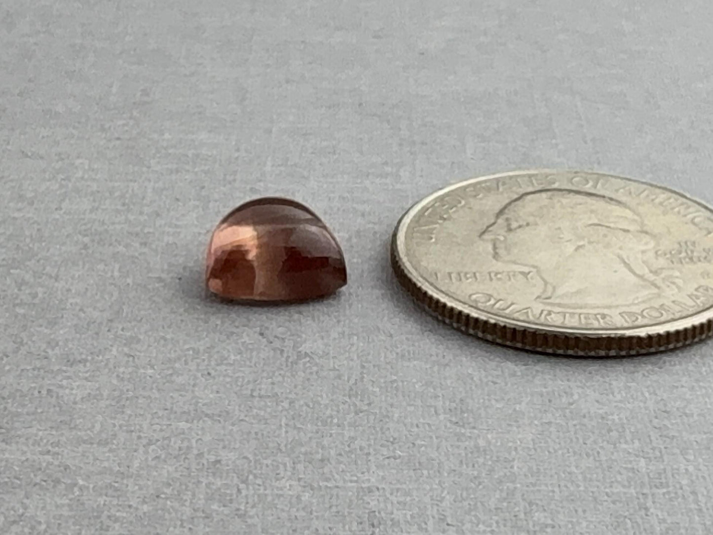 9mm Oregon Sunstone | Triangle Cabochon | Natural American Gemstone | OSC265 - Oregon Sunstone - GemEnthusiast