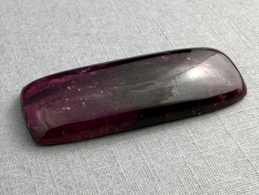 HUGE Rubellite Tourmaline Rectangle Cabochon | Loose Natural Gemstone | 21+ carats | TR146 - Rubellite Tourmaline - GemEnthusiast