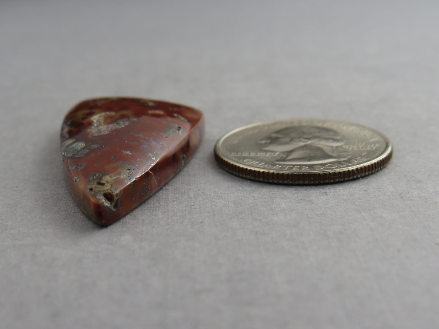 Marcasite in Quartz Cabochon | Natural Gemstone | 42x21 | QU528 - Marcasite, Quartz - GemEnthusiast