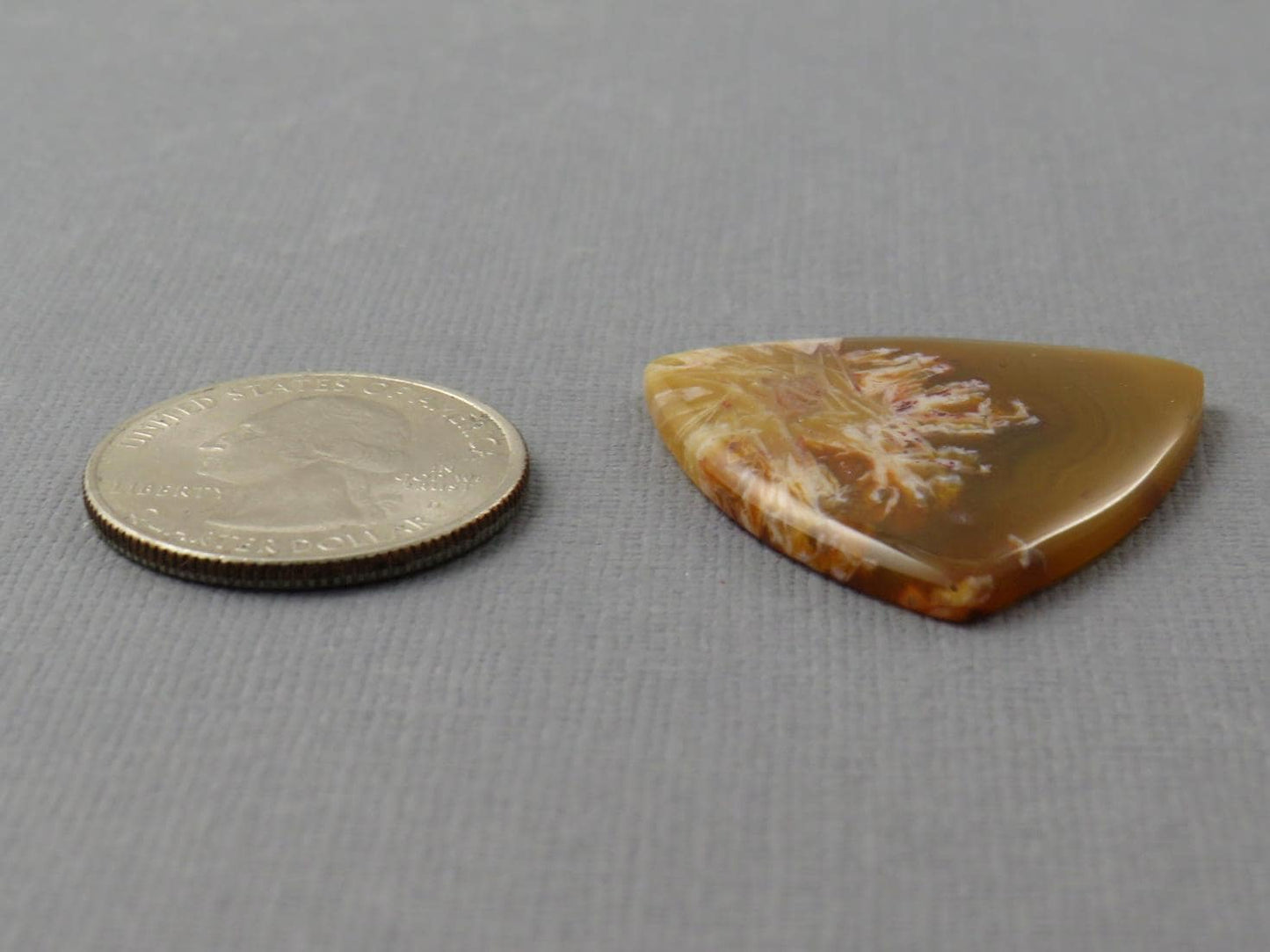 Condor Agate Cabochon | Chalcedony from Patagonia Argentina | AG309 - Condor Agate, Sagenite Agate - GemEnthusiast