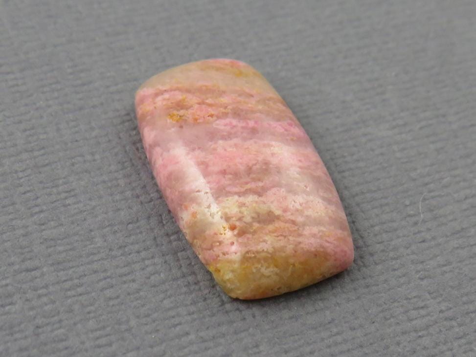 Sunset Rhodonite | 20x11 mm | Natural Cabochon Mined in Italy | RD101 - Sunset Rhodonite, Spessartite Garnet - GemEnthusiast
