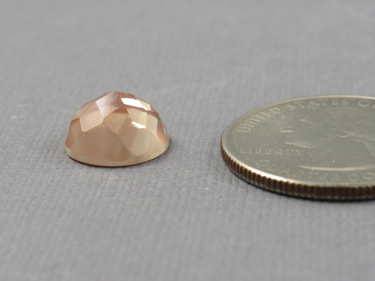 11mm Oregon Sunstone - Rose Cut Rose Cut Round | 4.62ct | Sun Crystal Mine, Oregon Sunstone | OSR121 - - GemEnthusiast
