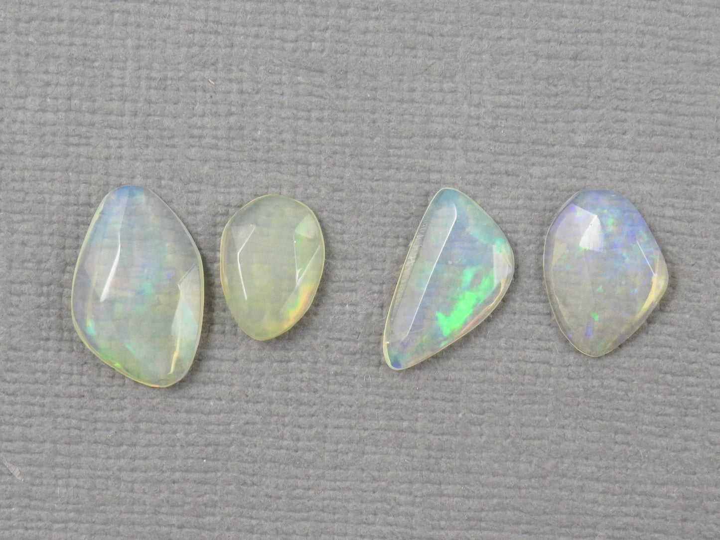 Ethiopian Opal Rose Cut | Welo opal | 9-12.5mm length, 2.5 depth, 3.43ct | Sold as Lot | OP487 - - GemEnthusiast