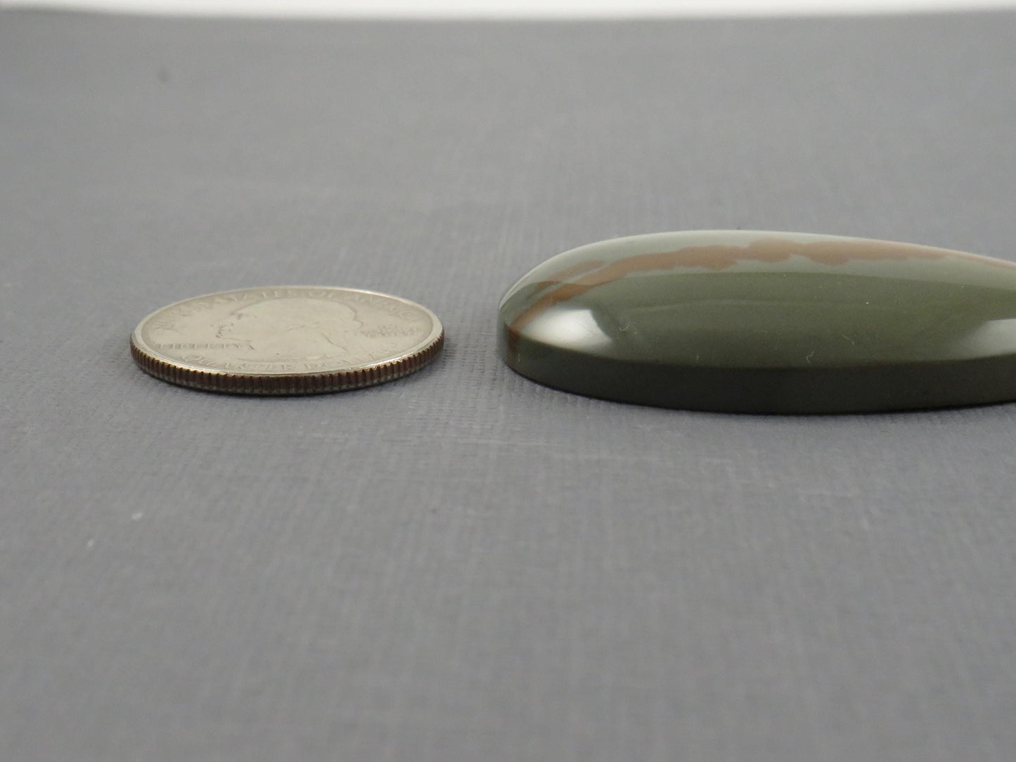 LARGE Owyhee Picture Jasper Pear Cabochon | 49x30mm, 103.1ct | Oregon USA | JS371 - - GemEnthusiast