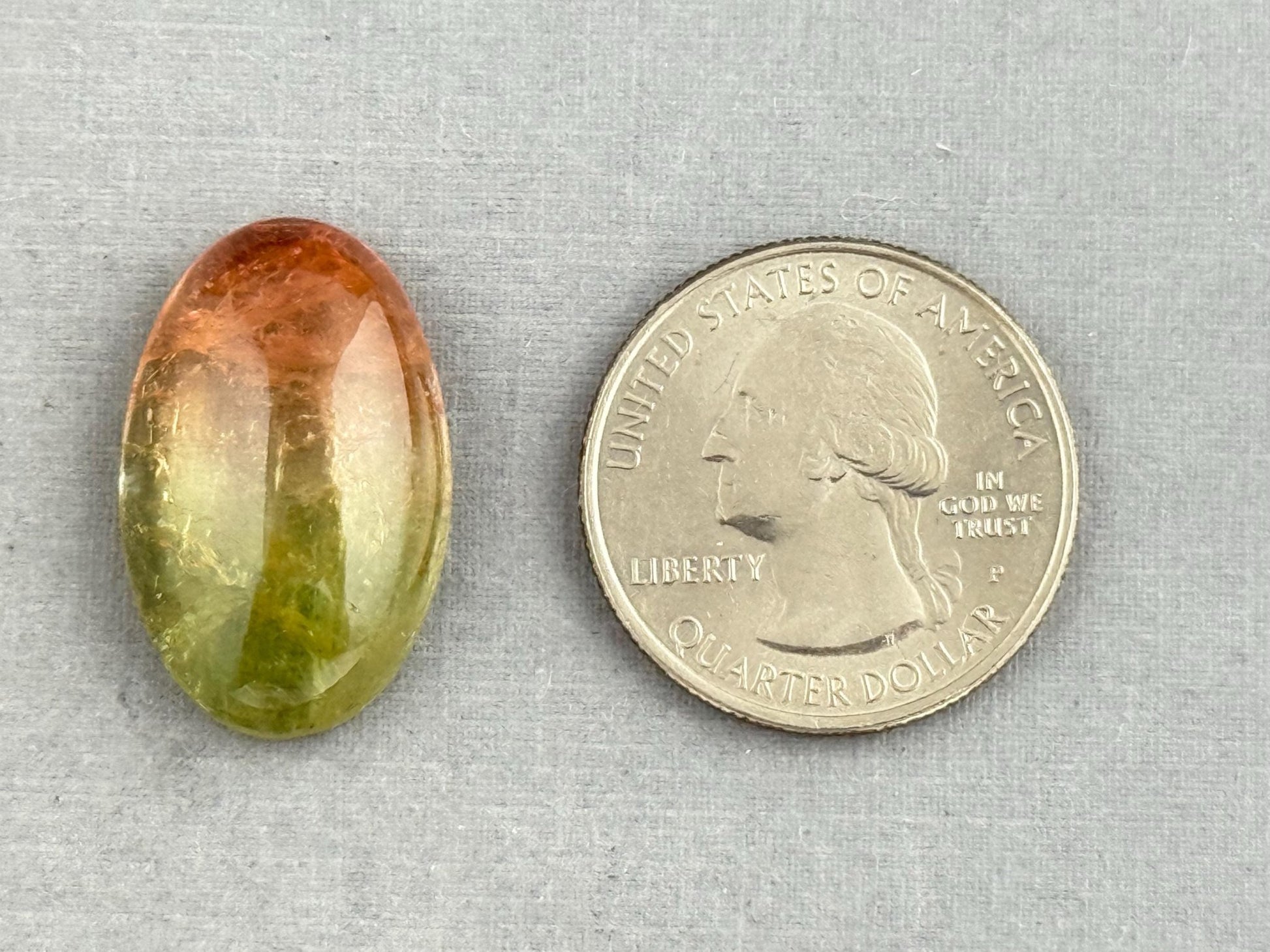 Incredible Watermelon Tourmaline Oval Cabochon | Natural Gemstones | 25x16 mm | P203 - Gem Enthusiast