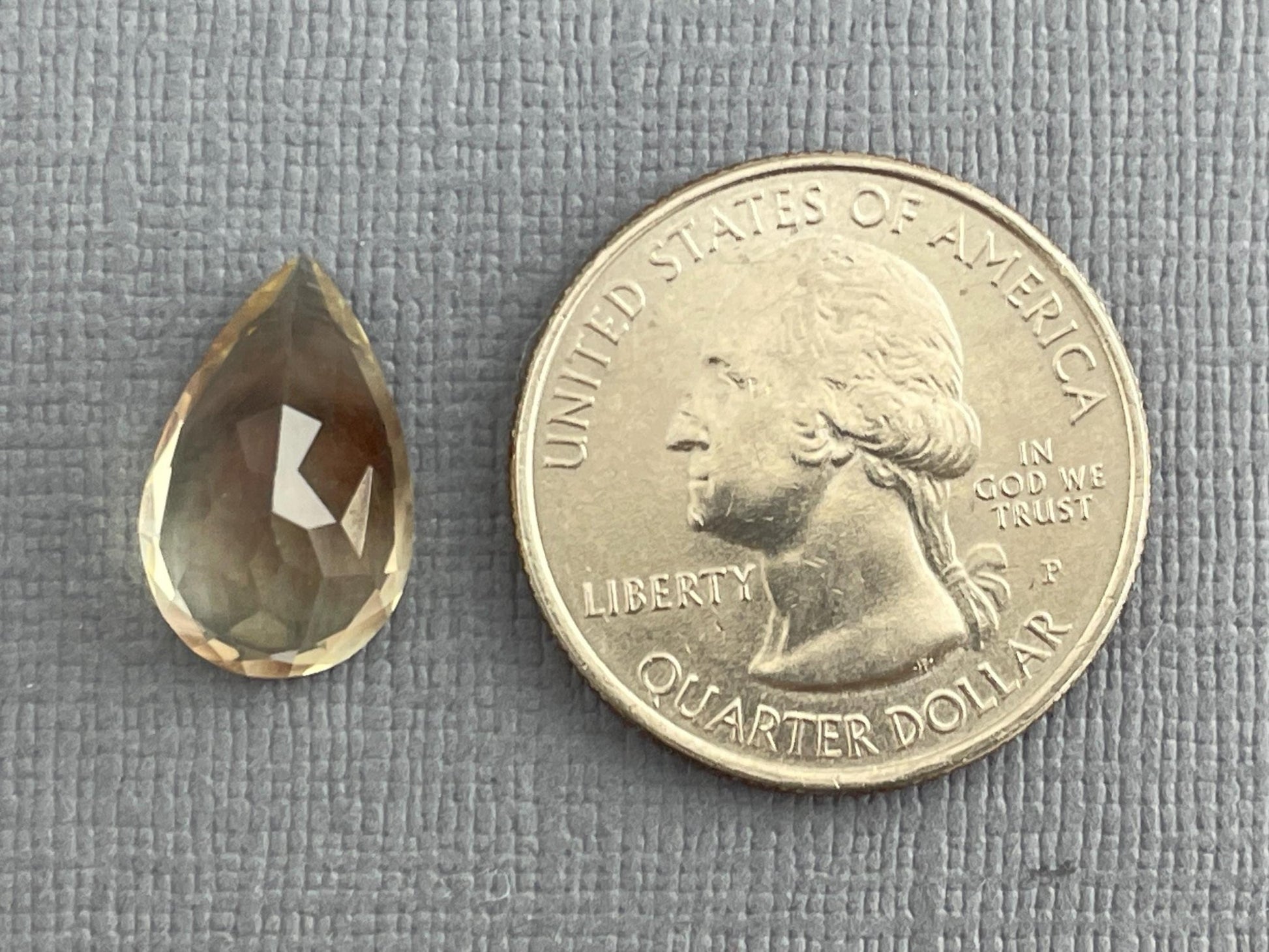 LARGE 15x10mm Oregon Sunstone Pear Gemstone | 5.8 carats | OSF189 - Oregon Sunstone - Gem Enthusiast