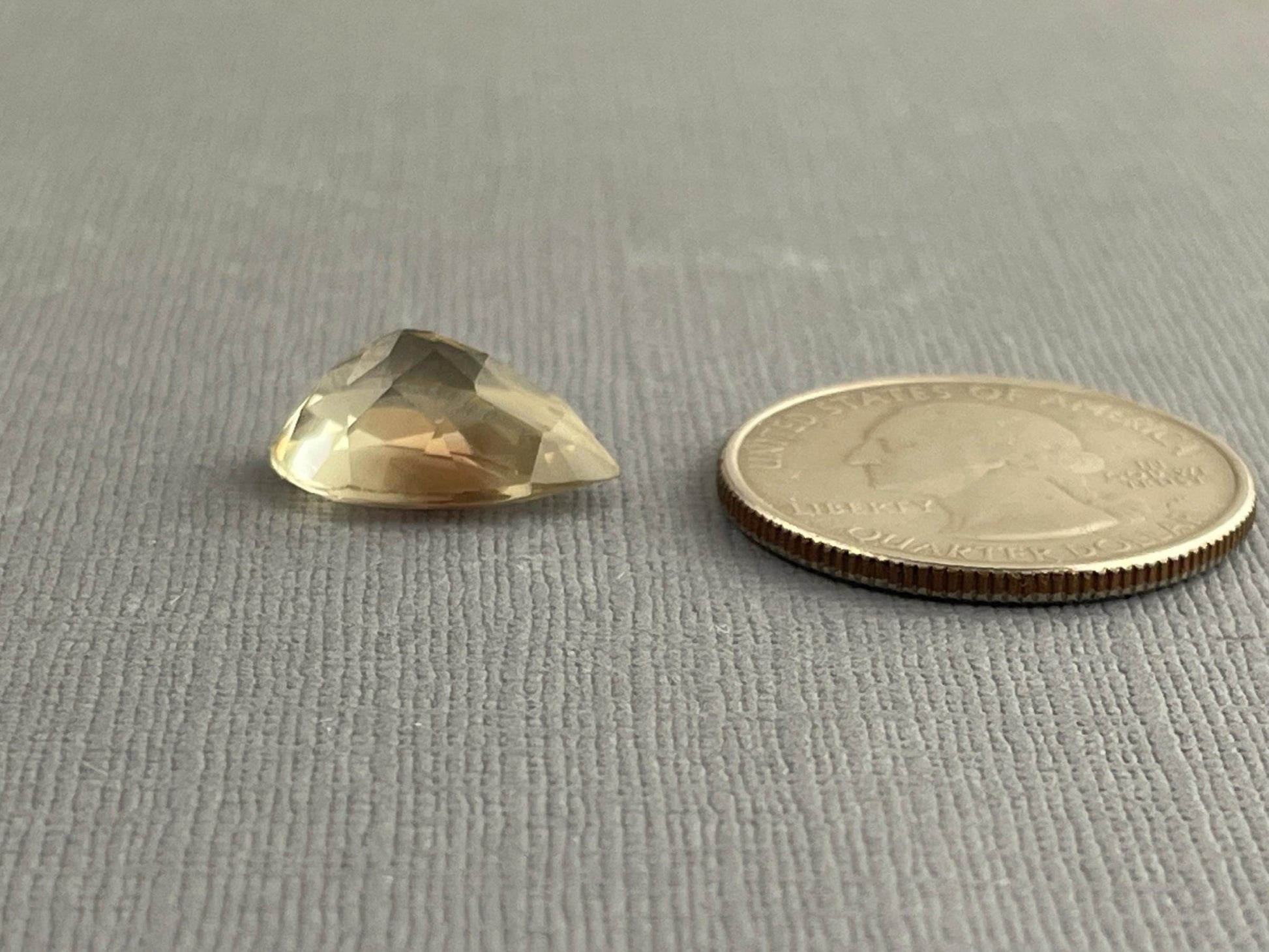 LARGE 15x10mm Oregon Sunstone Pear Gemstone | 5.8 carats | OSF189 - Oregon Sunstone - Gem Enthusiast