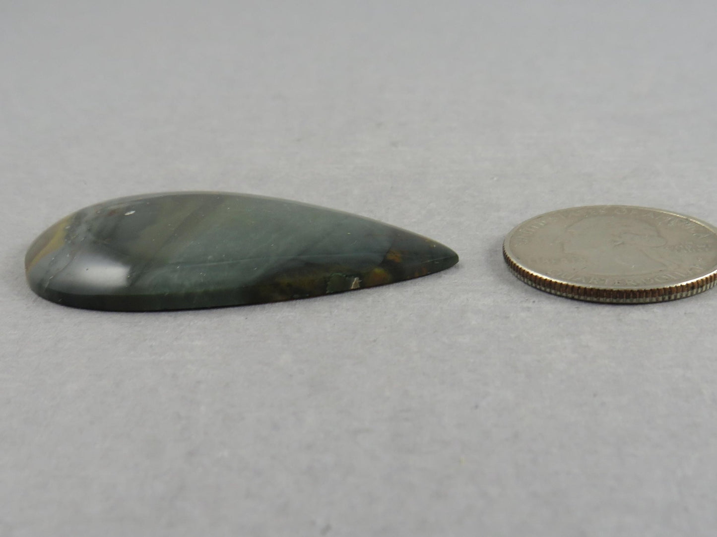 Large Blue Mountain Jasper Cabochon | 47x29 | Oregon Gemstone | Mined in the USA | JS352 - Gem Enthusiast