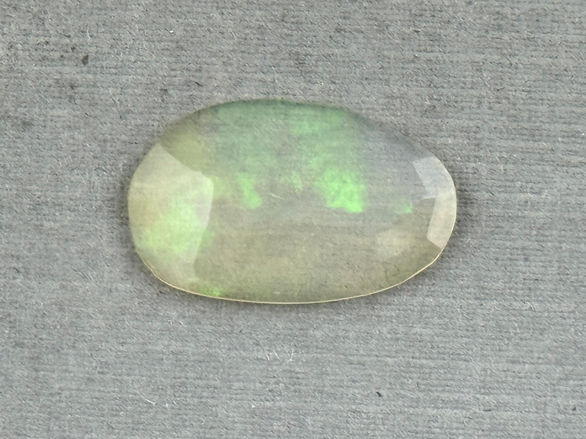 Large Ethiopian Opal with Fire | 17x11x2.4 | Rose Cut Gemstone| 2.2 carats | OP483 - Opal - Gem Enthusiast