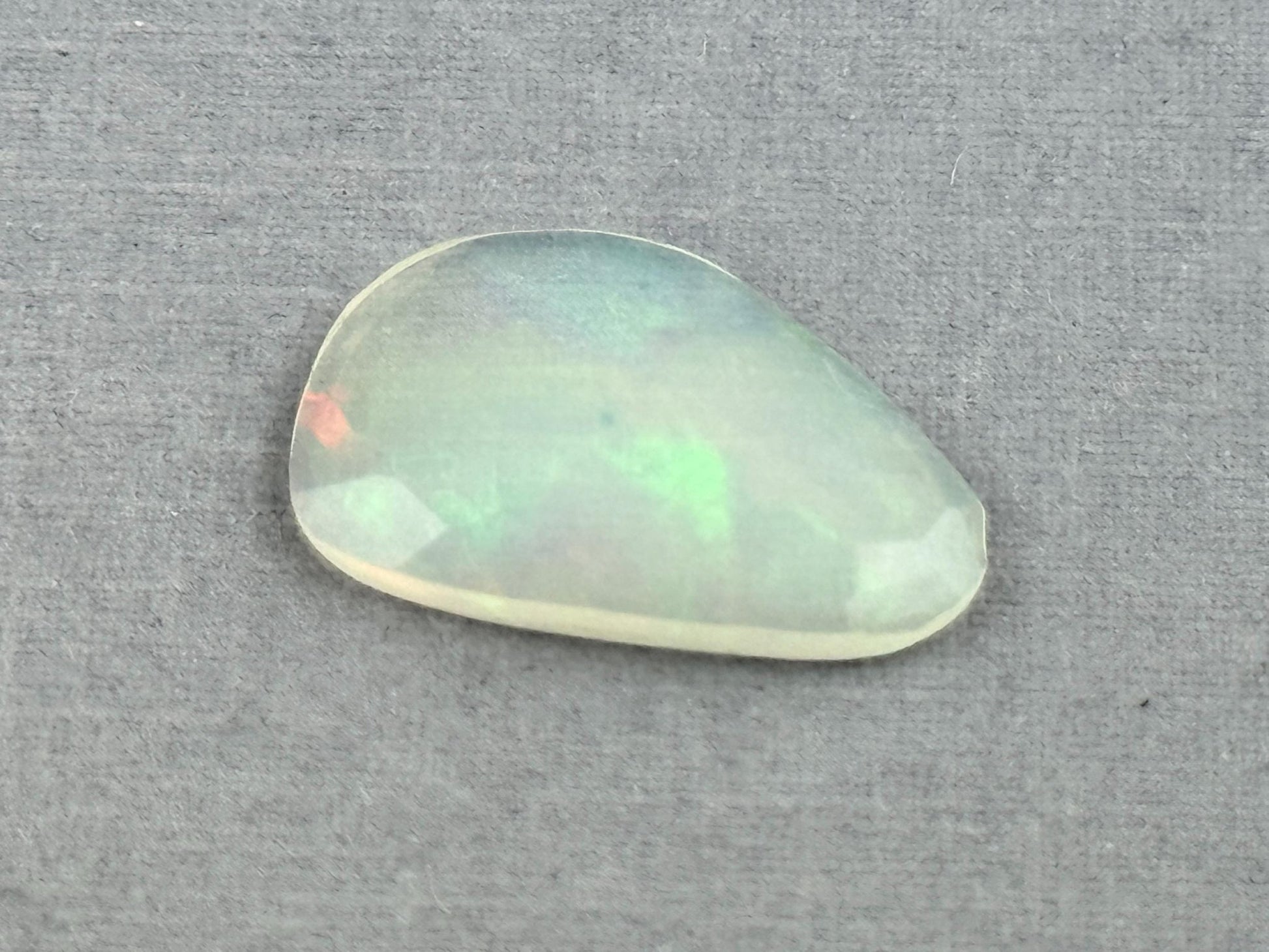 Large Ethiopian Opal with Fire | 18x12x2.7 | Rose Cut Gemstone| 2.77 cts | OP484 - Opal - Gem Enthusiast