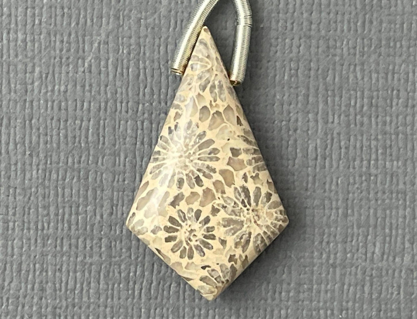 Large Fossil Coral Bead | Natural Loose Gemstone | Z215 - Gem Enthusiast