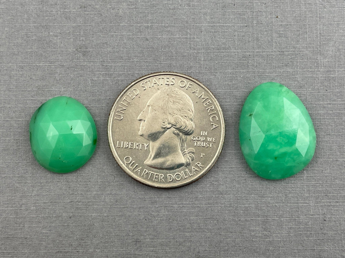 Large Mint Chrysoprase Rose Cut Lot | Chalcedony Gemstones | 16 carats | CY125 - Gem Enthusiast