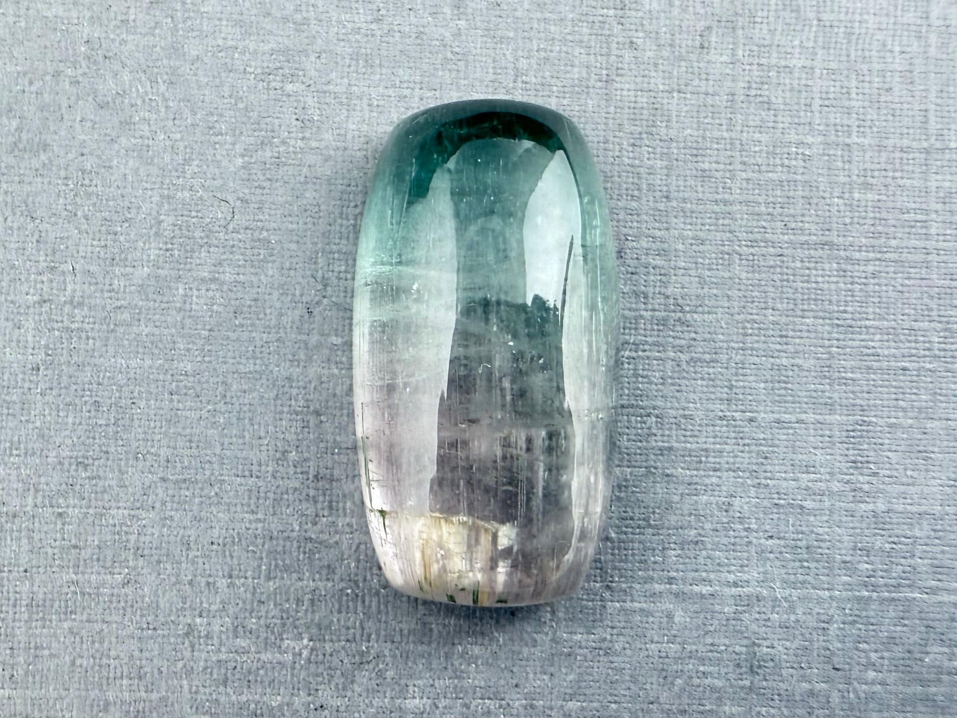 Large Multi - color Tourmaline Cabochon | 22x12 mm | P202 - Gem Enthusiast