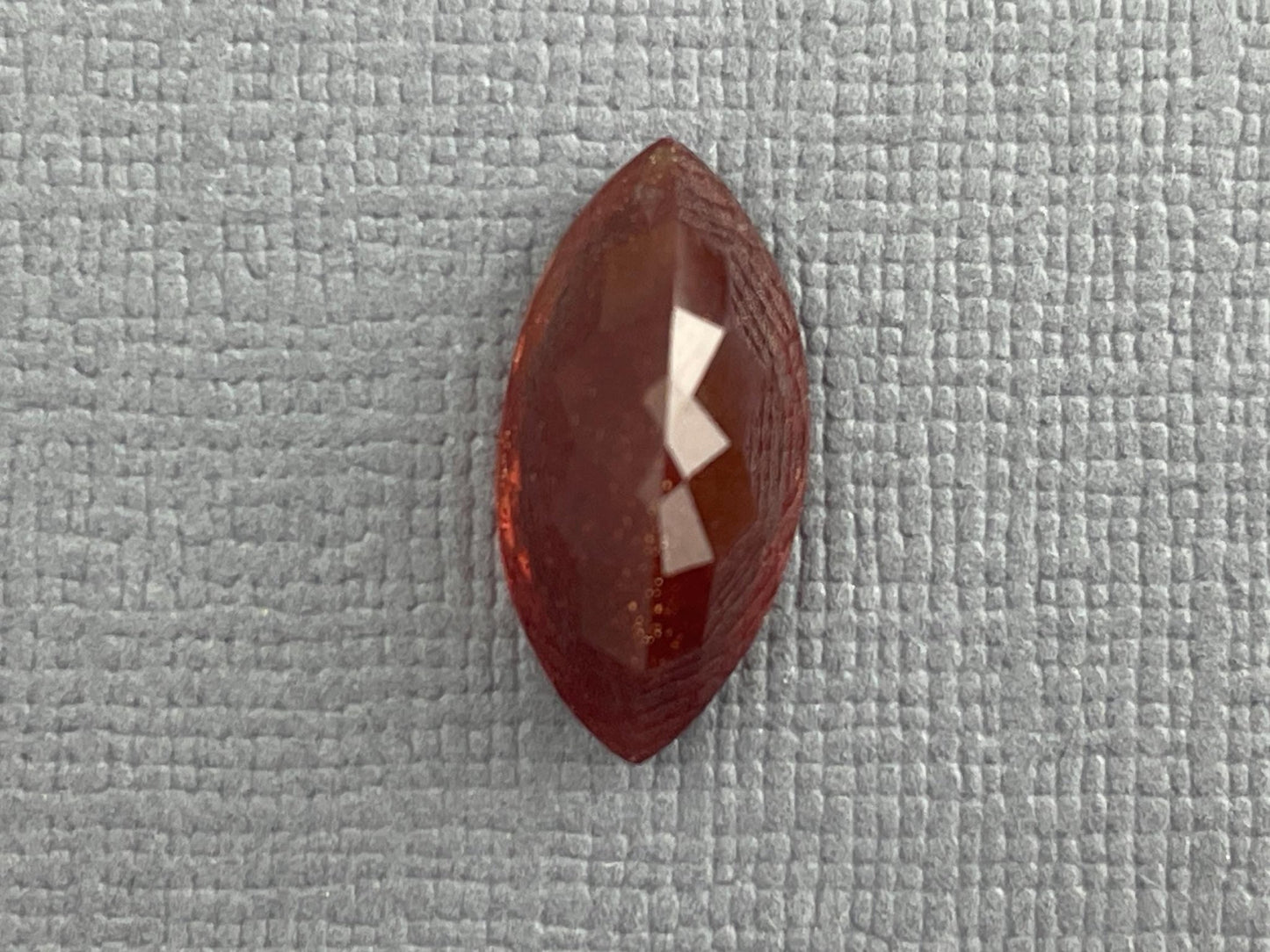 Large Red Oregon Sunstone Marquise Gemstone with Schiller | 4.5 carats | 16x8 | OSF167 - Oregon Sunstone - Gem Enthusiast