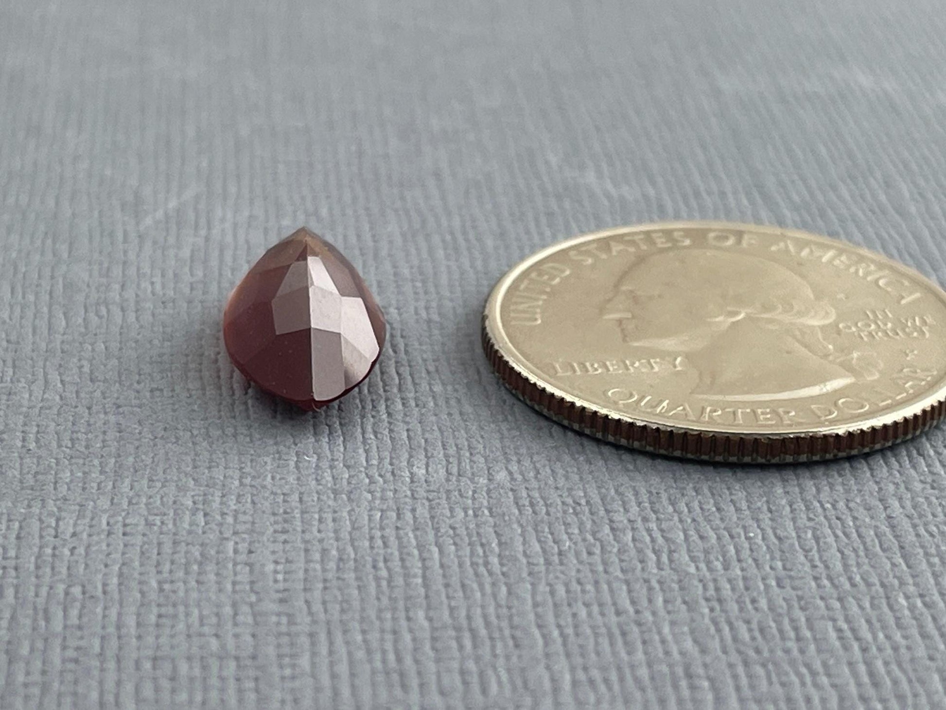 Large Red Oregon Sunstone Marquise Gemstone with Schiller | 4.5 carats | 16x8 | OSF167 - Oregon Sunstone - Gem Enthusiast