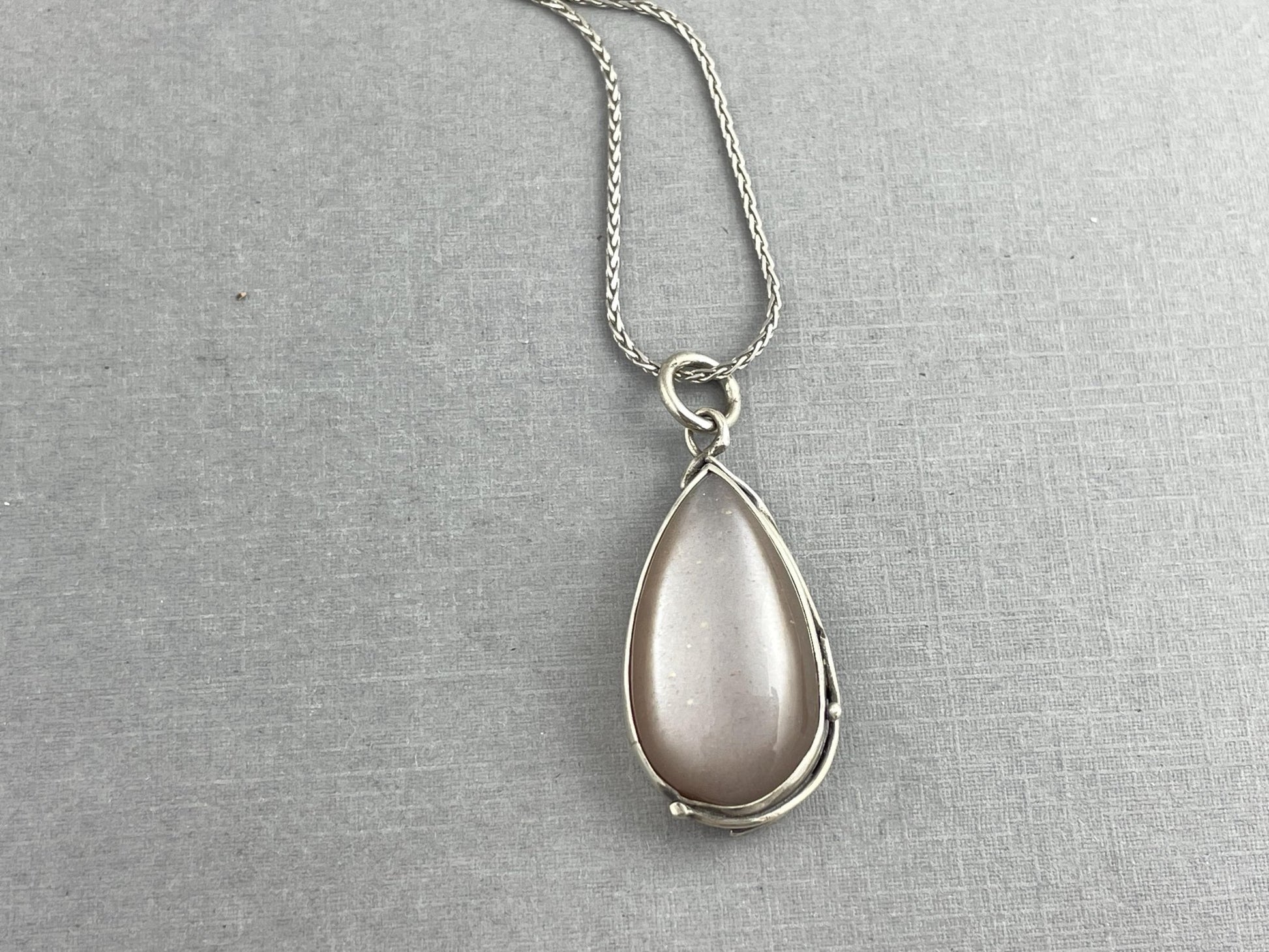 Moonstone Botanic Pendant Necklace with Adjustable Chain - Jewelry - Gem Enthusiast