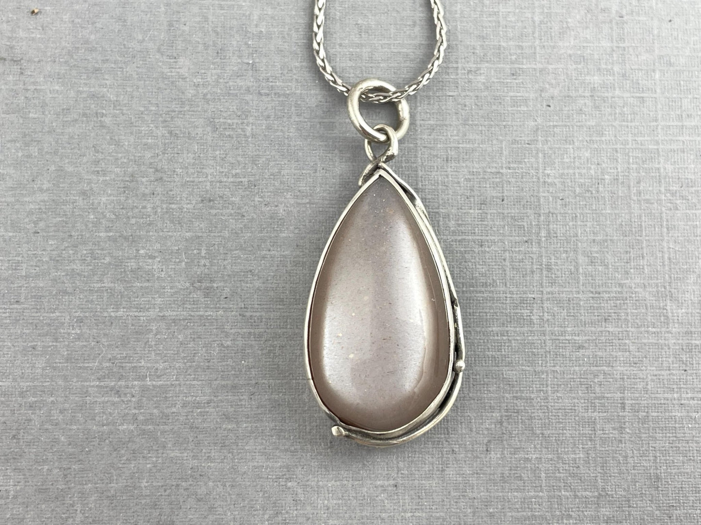 Moonstone Botanic Pendant Necklace with Adjustable Chain - Jewelry - Gem Enthusiast