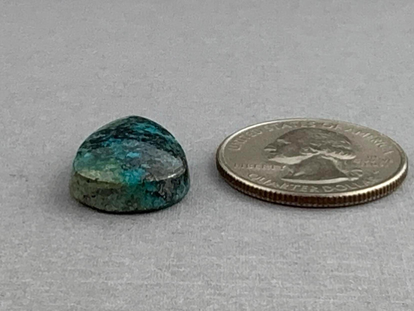 Native Copper in Chrysocolla | Natural Loose Cabochon | P229 - Gem Enthusiast