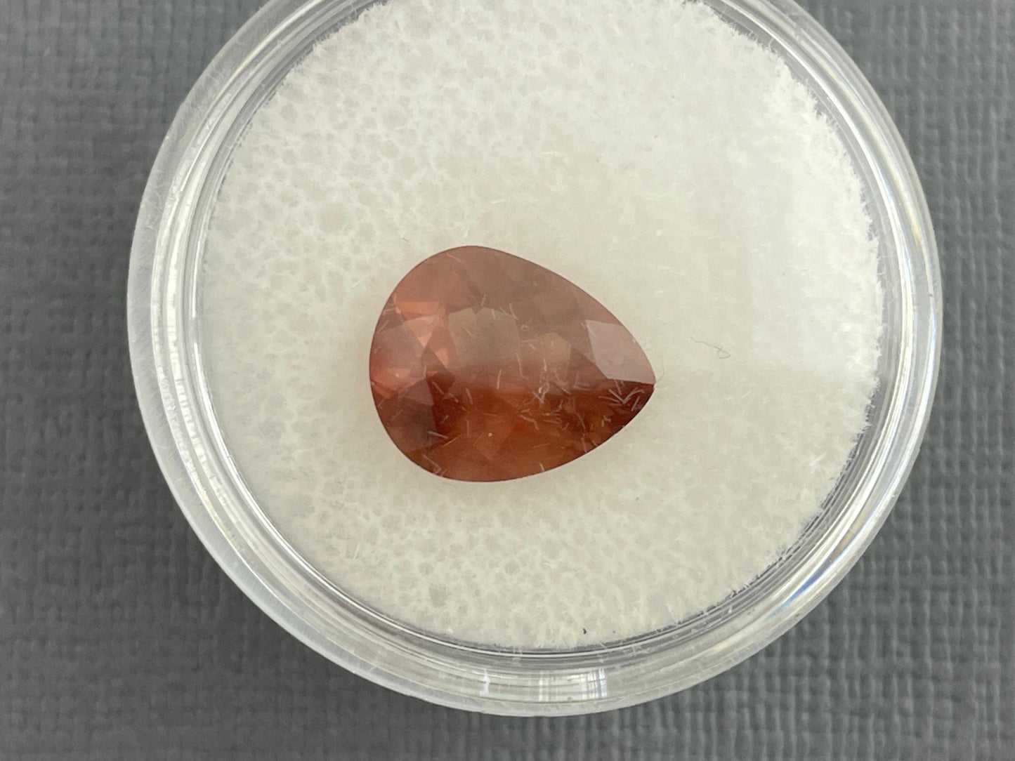 Oregon Sunstone 11x9 Pear Gemstone with Schiller | 2.83 carats | OSF185 - Oregon Sunstone - Gem Enthusiast