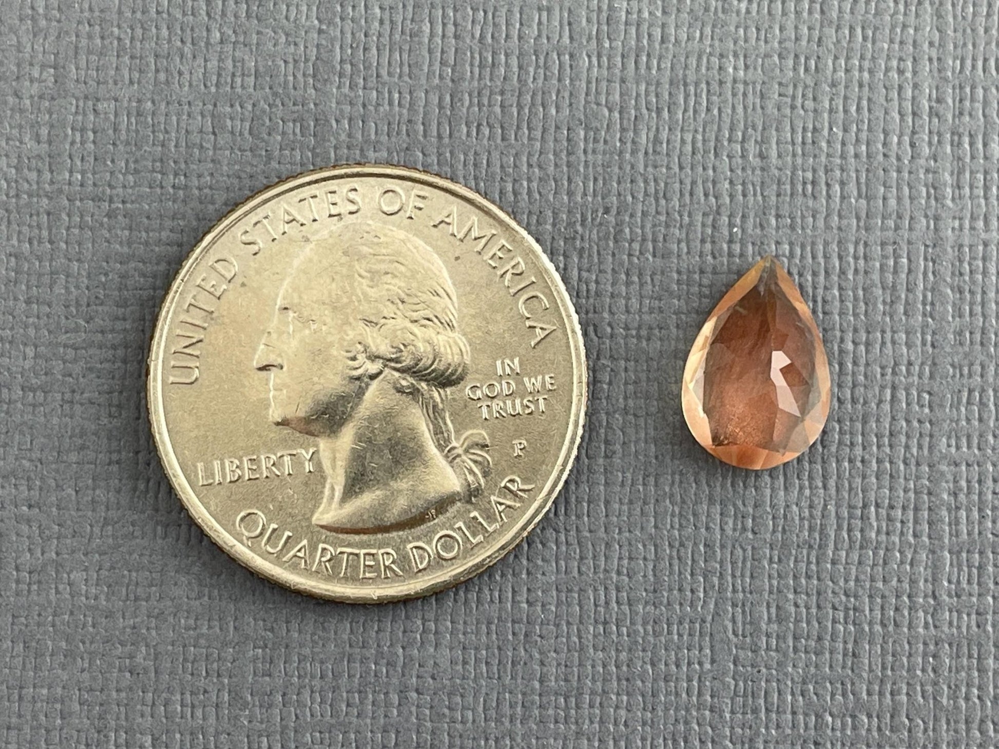 Oregon Sunstone Pear Gemstone | 12x8 mm | 2.4 carats | OSF188 - Oregon Sunstone - Gem Enthusiast