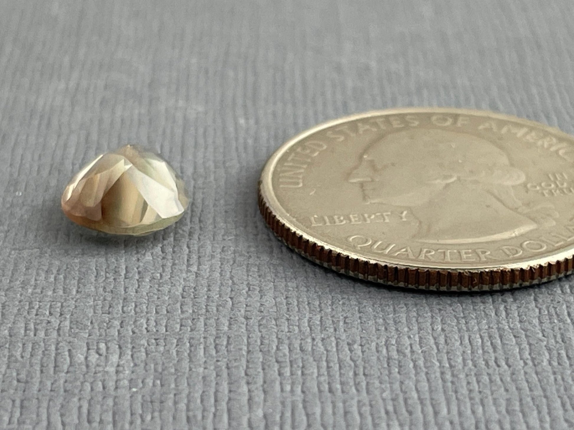 Oregon Sunstone Pear Gemstone with Green Striation | 12x8 mm | 2.2 carats | OSF186 - Oregon Sunstone - Gem Enthusiast