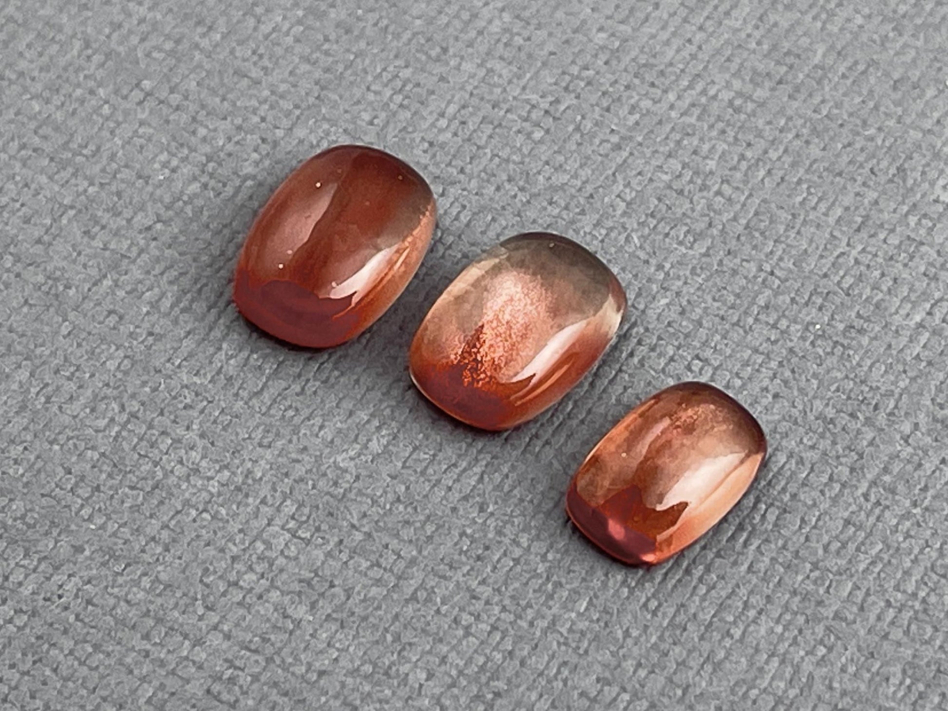 Oregon Sunstones Cushion Cabochon Lot | Schiller | 6.8 carats | OSC280 - Oregon Sunstone - Gem Enthusiast