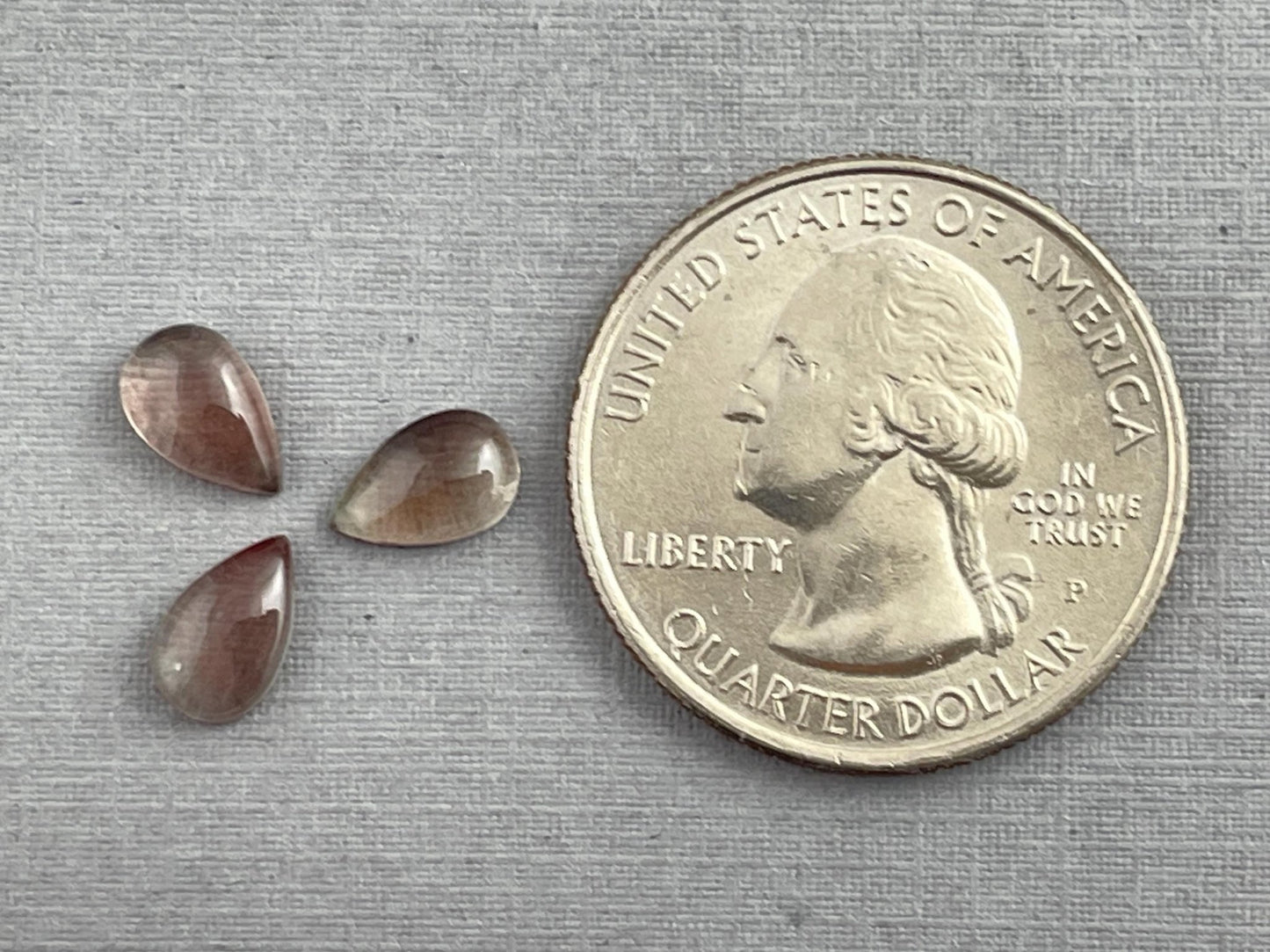 Oregon Sunstones Pear Cabochon Lot | Ethically Sourced | 2.29 carats | OSC295 - Oregon Sunstone - Gem Enthusiast