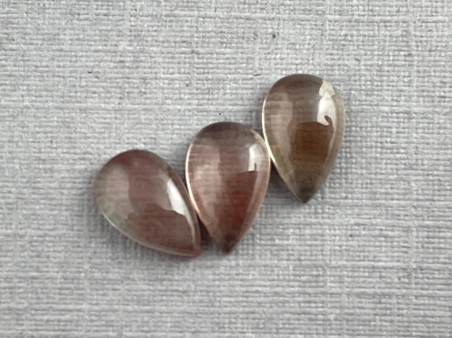 Oregon Sunstones Pear Cabochon Lot | Ethically Sourced | 2.29 carats | OSC295 - Oregon Sunstone - Gem Enthusiast