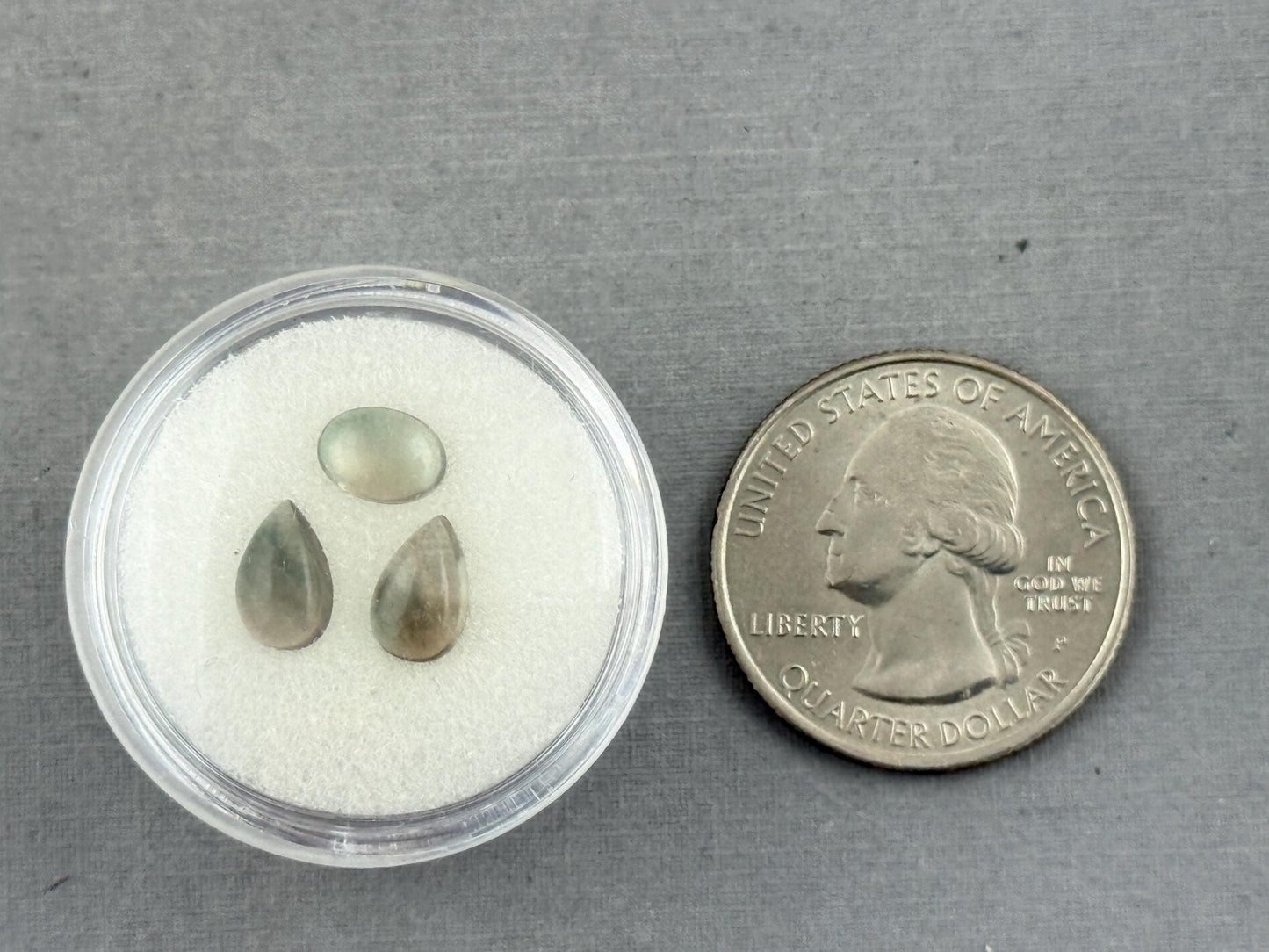 Oregon Sunstones Pear Cabochon Lot | Ethically Sourced | 2.67 carats | OSC307 - Gem Enthusiast