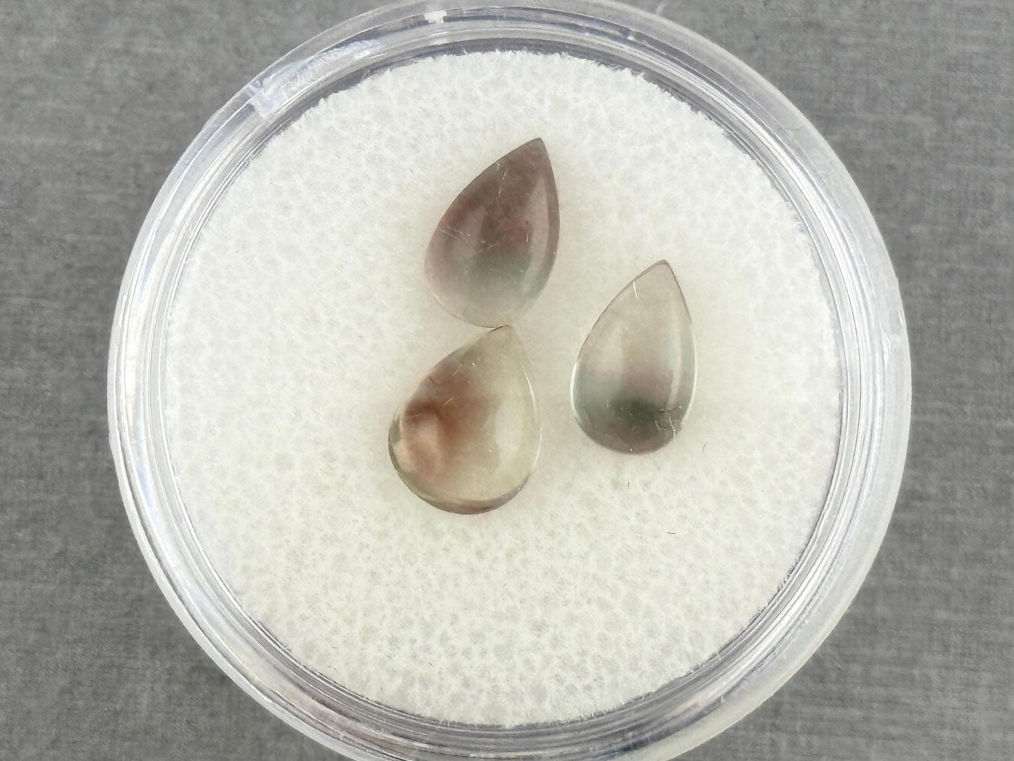 Oregon Sunstones Pear Cabochon Lot | Ethically Sourced | 3.11 carats | OSC306 - Oregon Sunstone - Gem Enthusiast