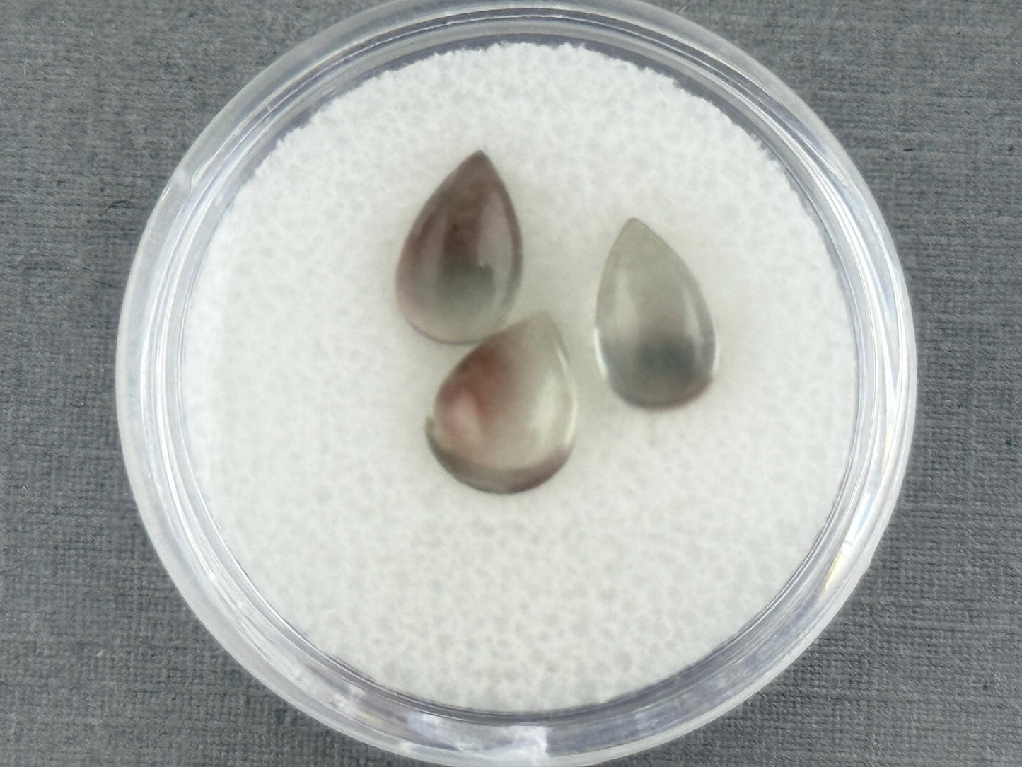 Oregon Sunstones Pear Cabochon Lot | Ethically Sourced | 3.11 carats | OSC306 - Oregon Sunstone - Gem Enthusiast