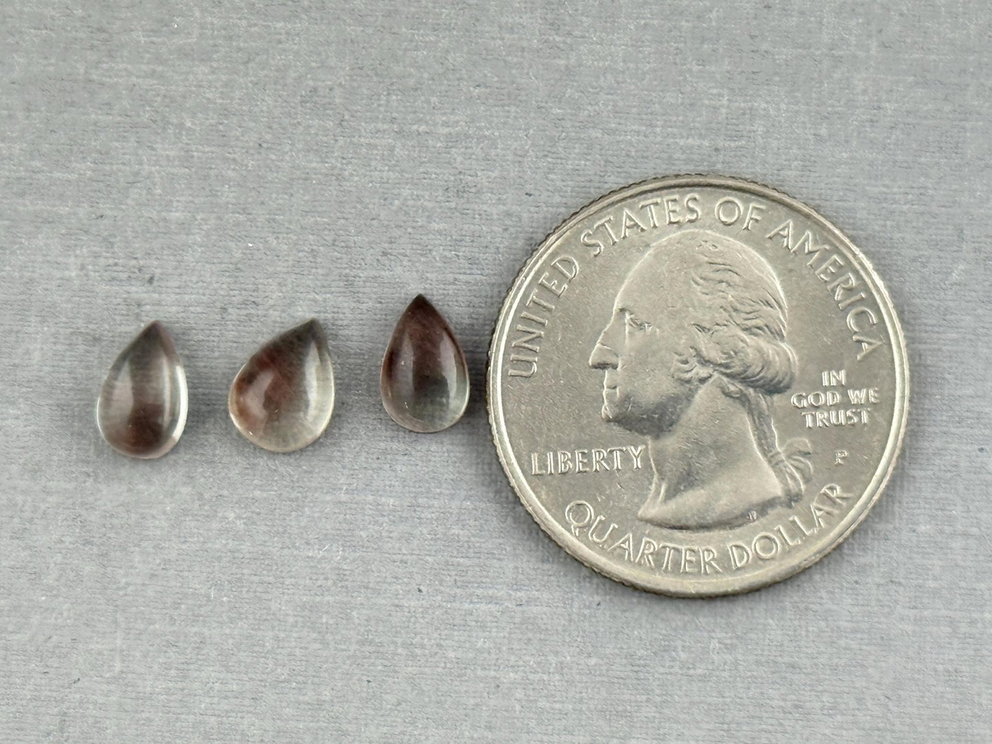 Oregon Sunstones Pear Cabochon Lot | Ethically Sourced | 3.11 carats | OSC306 - Oregon Sunstone - Gem Enthusiast