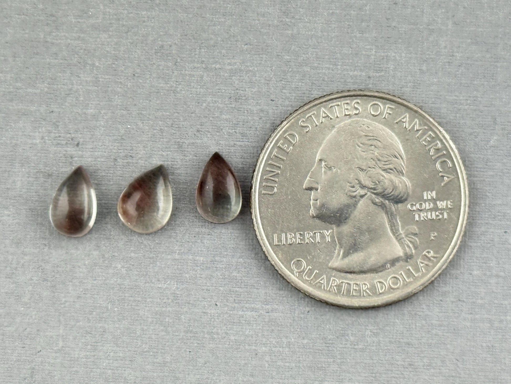 Oregon Sunstones Pear Cabochon Lot | Ethically Sourced | 3.11 carats | OSC306 - Oregon Sunstone - Gem Enthusiast