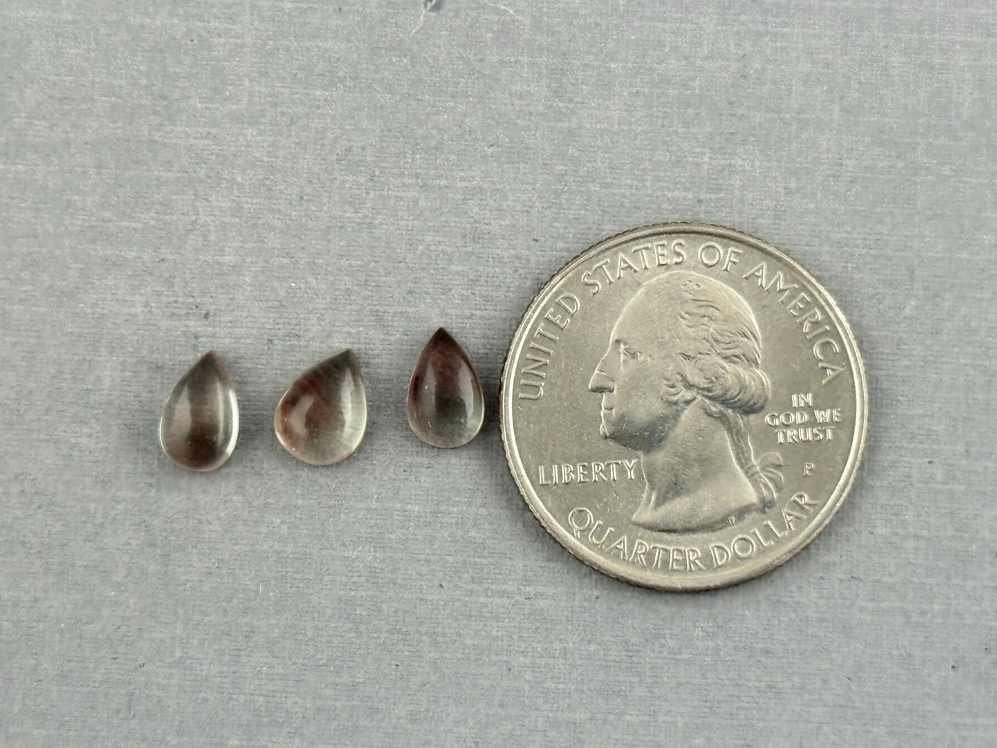 Oregon Sunstones Pear Cabochon Lot | Ethically Sourced | 3.11 carats | OSC306 - Oregon Sunstone - Gem Enthusiast