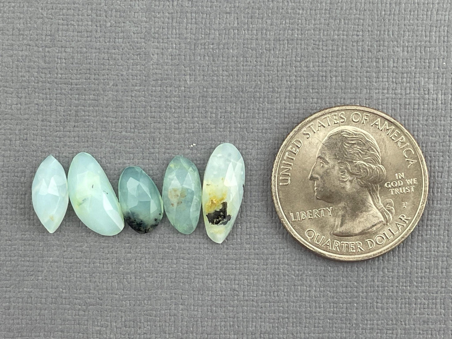 Peruvian Opal Rose Cut Lot | 12 - 13mm | PO424 - Opal - Gem Enthusiast