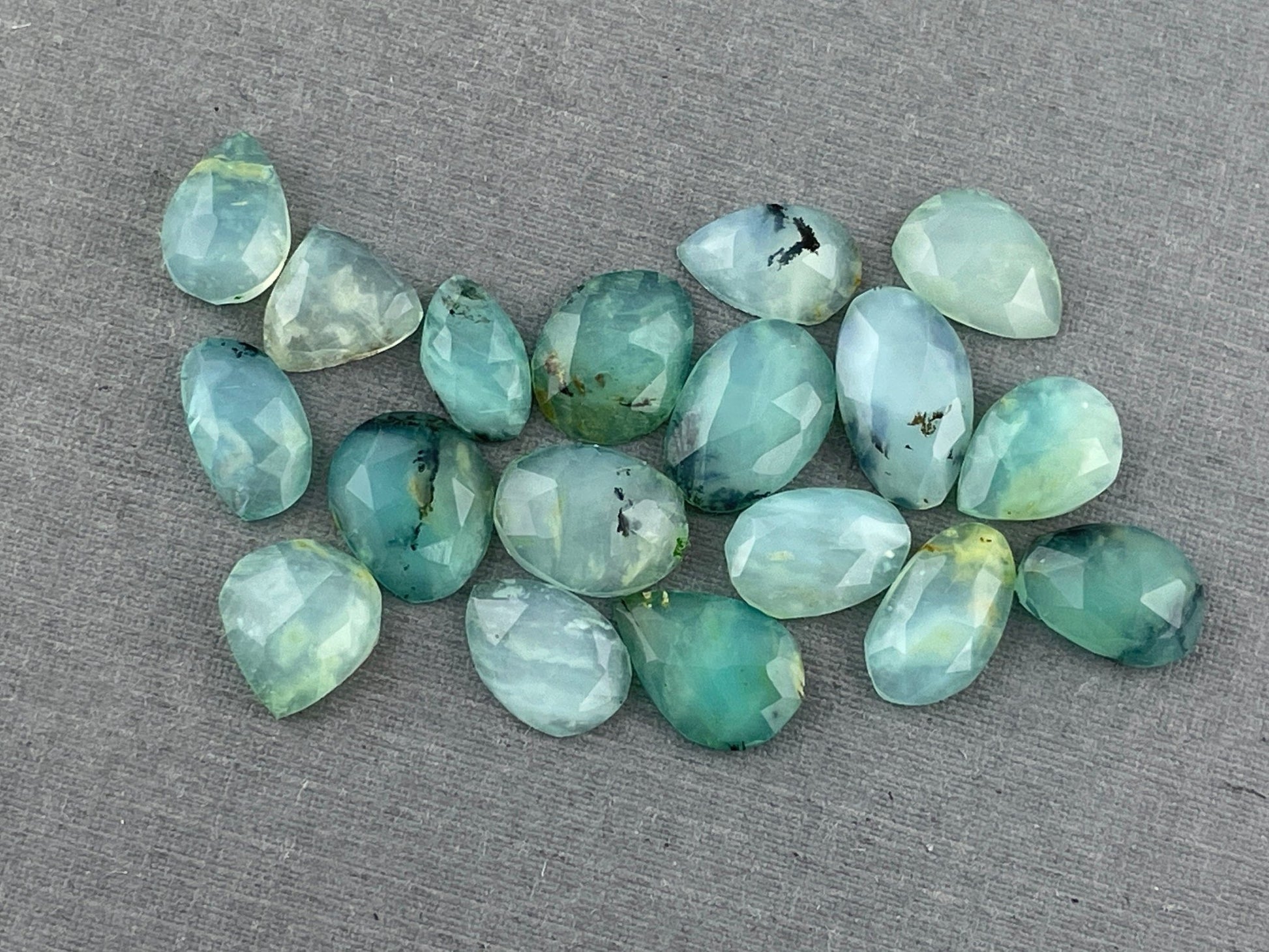 Peruvian Opal Rose Cut Lot | 15+ carats | Randomly Selected Lot - Opal - Gem Enthusiast