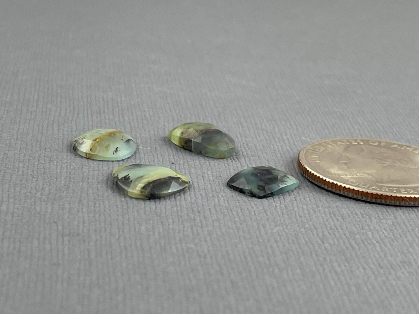 Peruvian Opal Rose Cut Lot | 9 - 13mm | 4.88 carats | PO425 - Opal - Gem Enthusiast