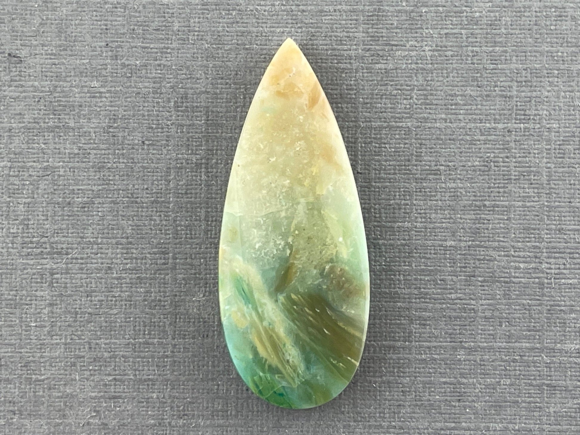 Petrified Wood Opal Pear | Natural Opalized Fossil Cabochon | WO226 - Gem Enthusiast