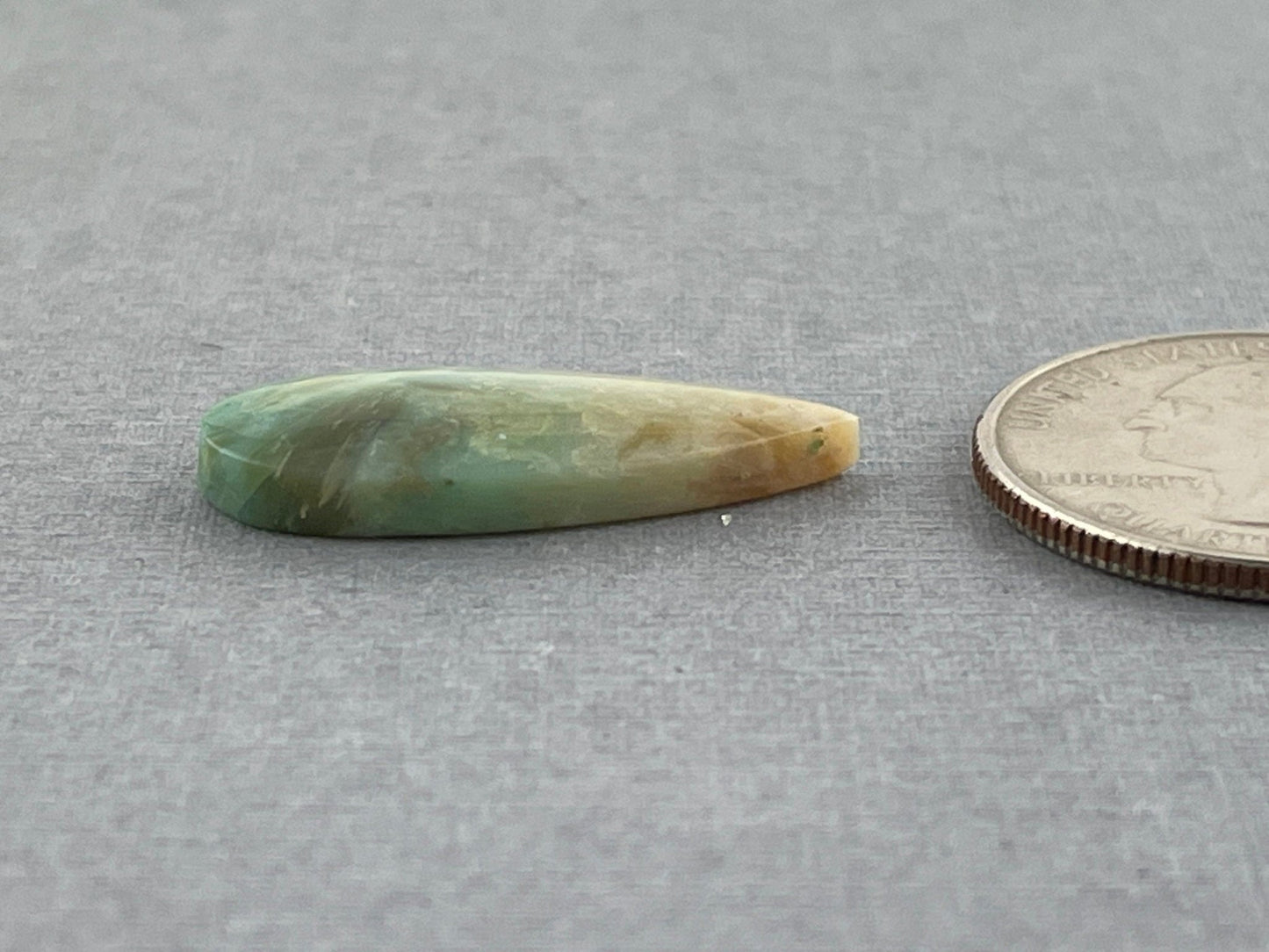 Petrified Wood Opal Pear | Natural Opalized Fossil Cabochon | WO226 - Gem Enthusiast