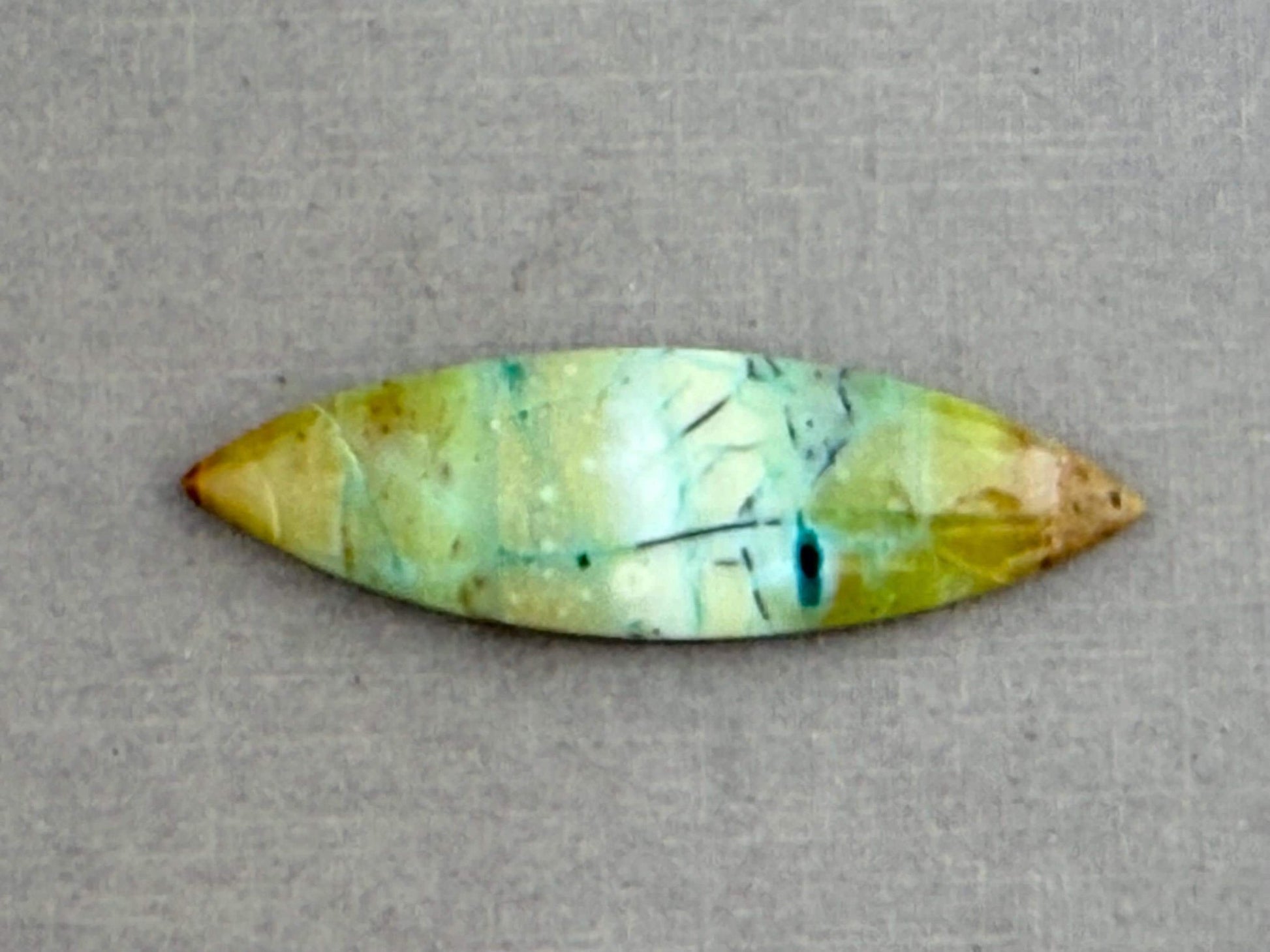 Petrified Wood Opal Pear | Natural Opalized Fossil Cabochon | WO240 - Gem Enthusiast